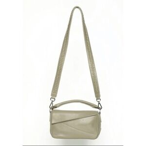 Walter Baker crossbody Minimalist Sage Green Pebbled Leather